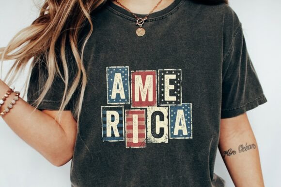 Download America Distressed Flag Grunge Letters - Premium Resources