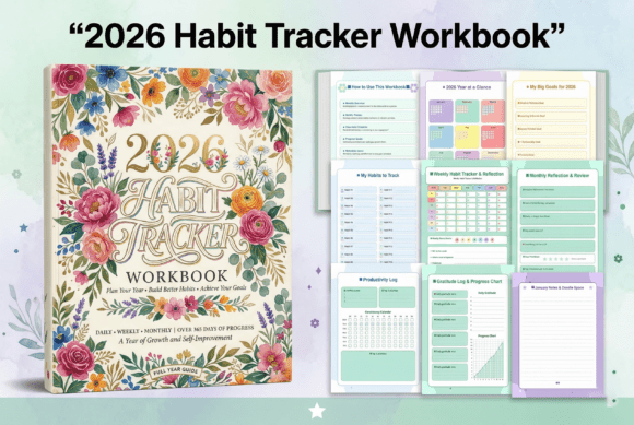 Download 📊2026 Habit Tracker Workbook✨📖 - Premium Resources