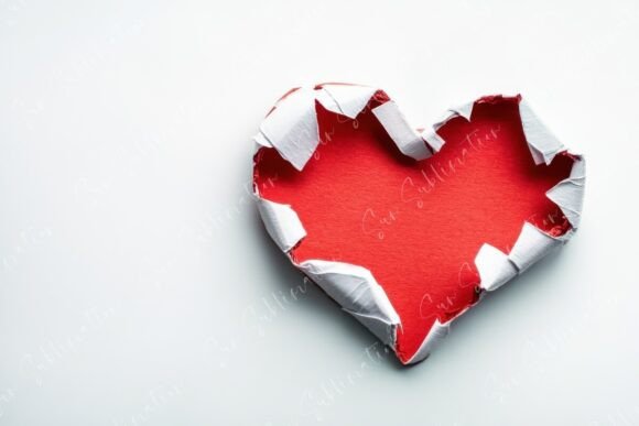 Download Creative Heart Imagery with Torn Paper - Imagery Collection