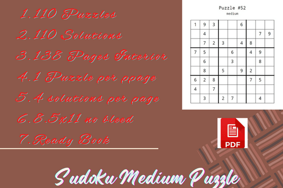 Download Sudoku Puzzle Practice for Kids Book - Practice for kids Collection